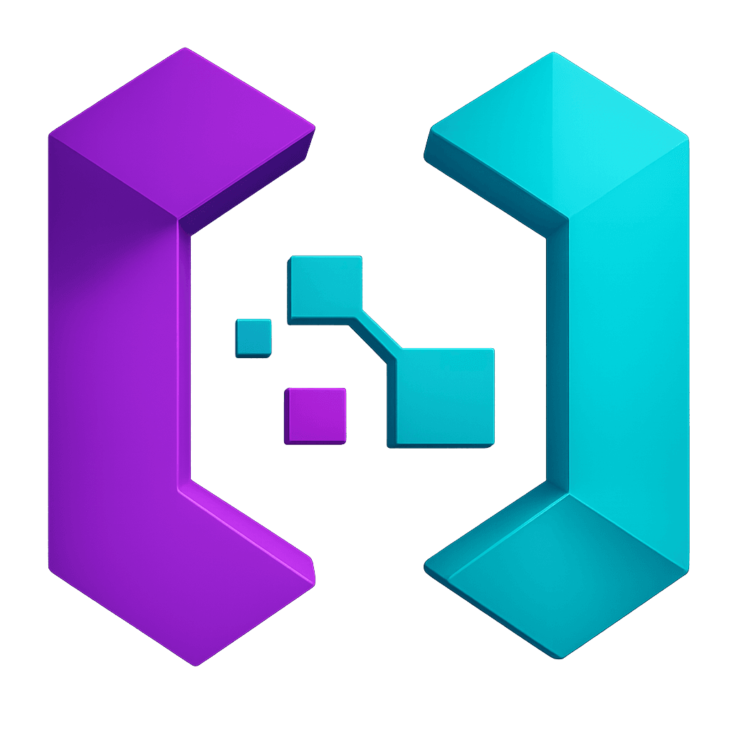 SpireHubs 3D Isometric Logo